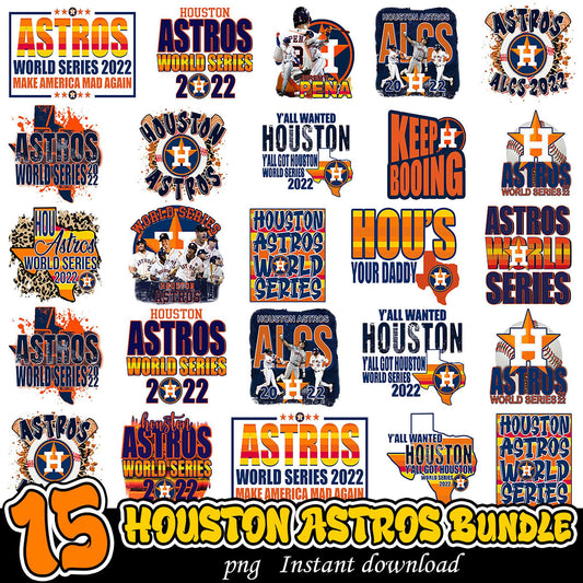 Houston Astros World Series PNG Bundle