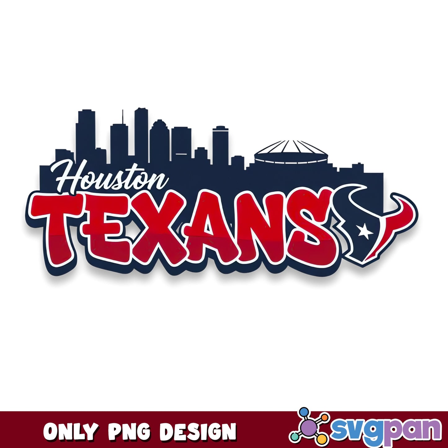 Houston Texans Skyline PNG, NFL Football Team, Texas PNG