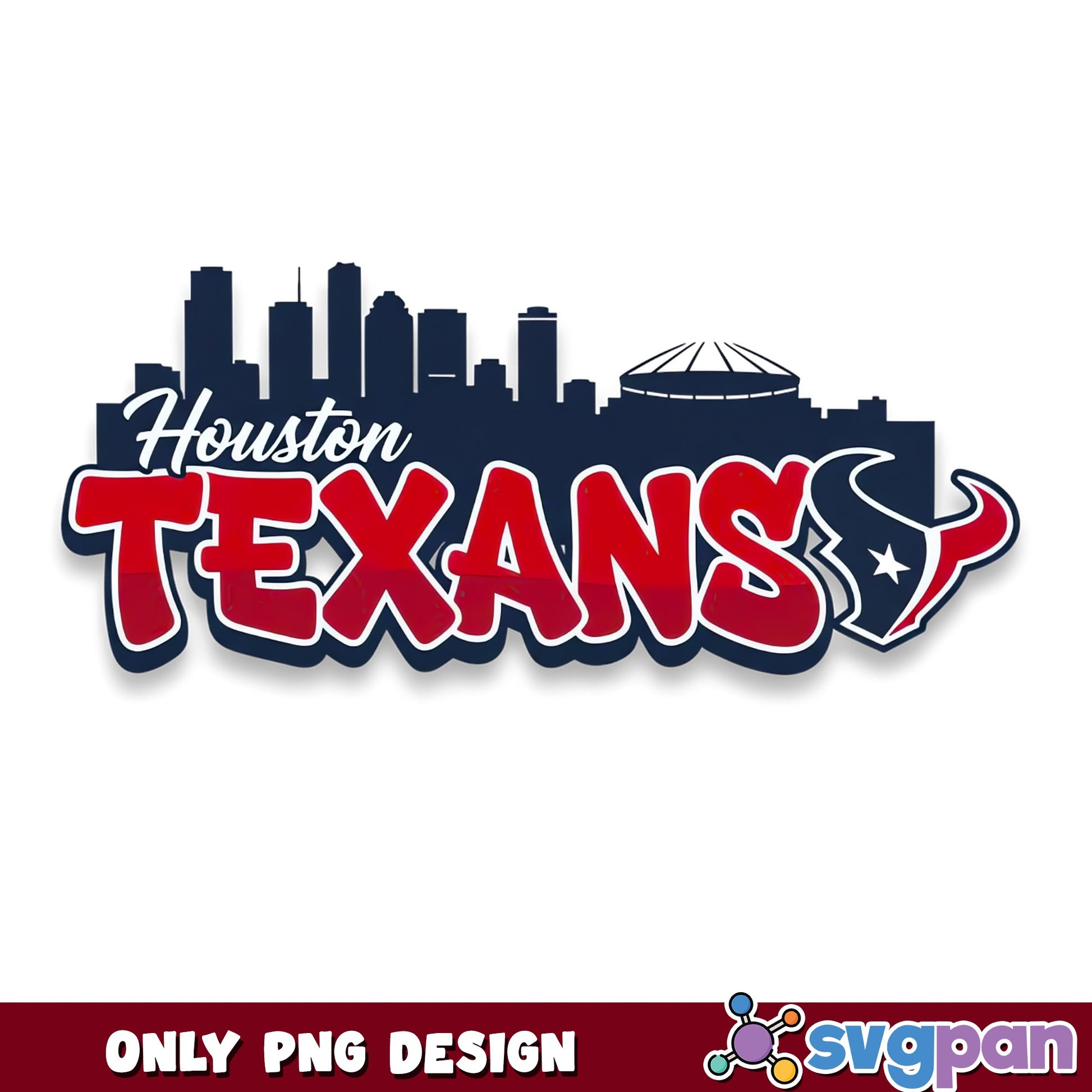 Houston Texans Skyline PNG, NFL Football Team, Texas PNG