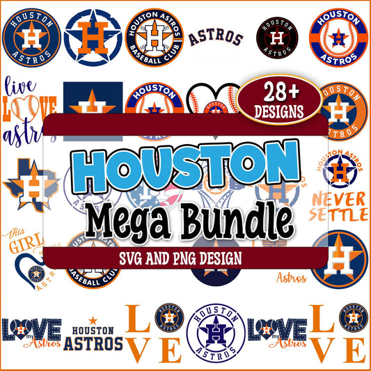 Houston astros logos svg bundle