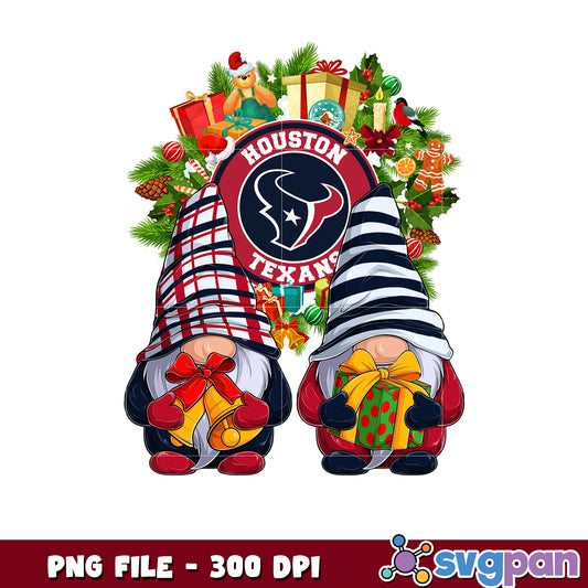 Houston texans christmas png, list of nfl teams png, chrismas gnome​ png