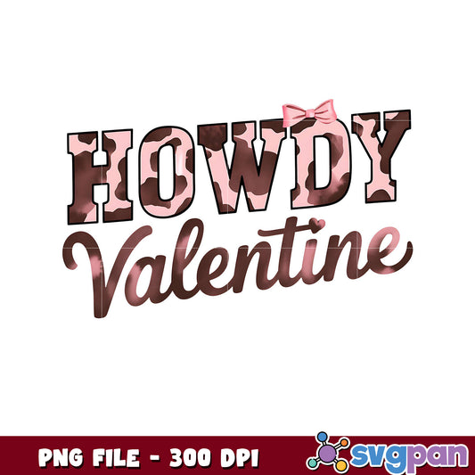 Howdy Valentine PNG design for decor, ideal for gifts