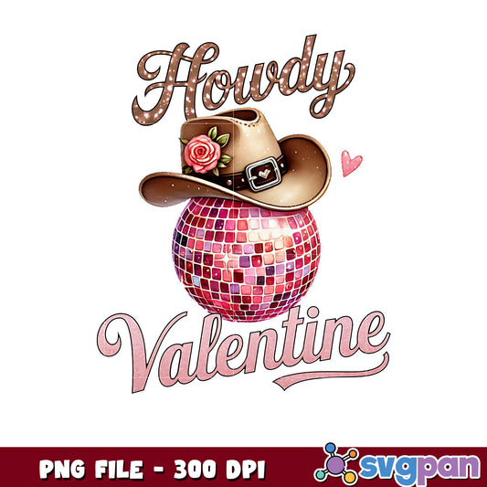 Howdy Valentine PNG design for romantic gifts, perfect for decor