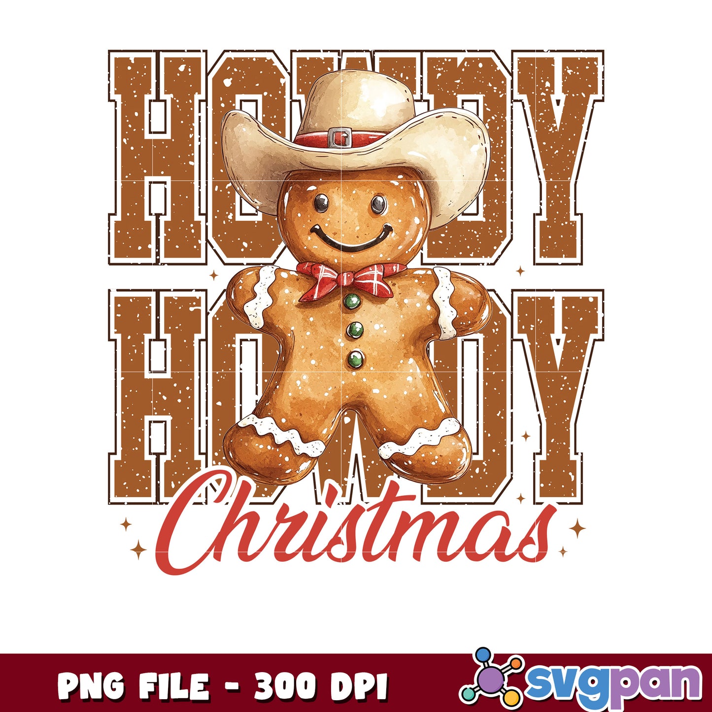 Howdy ginger cookie png, christmas​ decor png, christmas cookies png