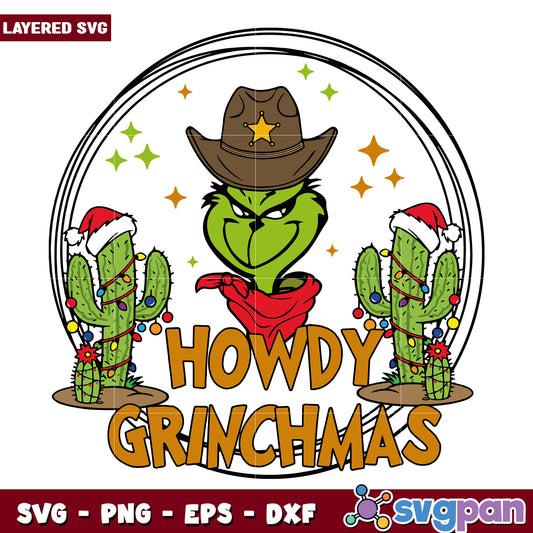 Howdy grinchmas svg, grinch meme svg, grinch svg