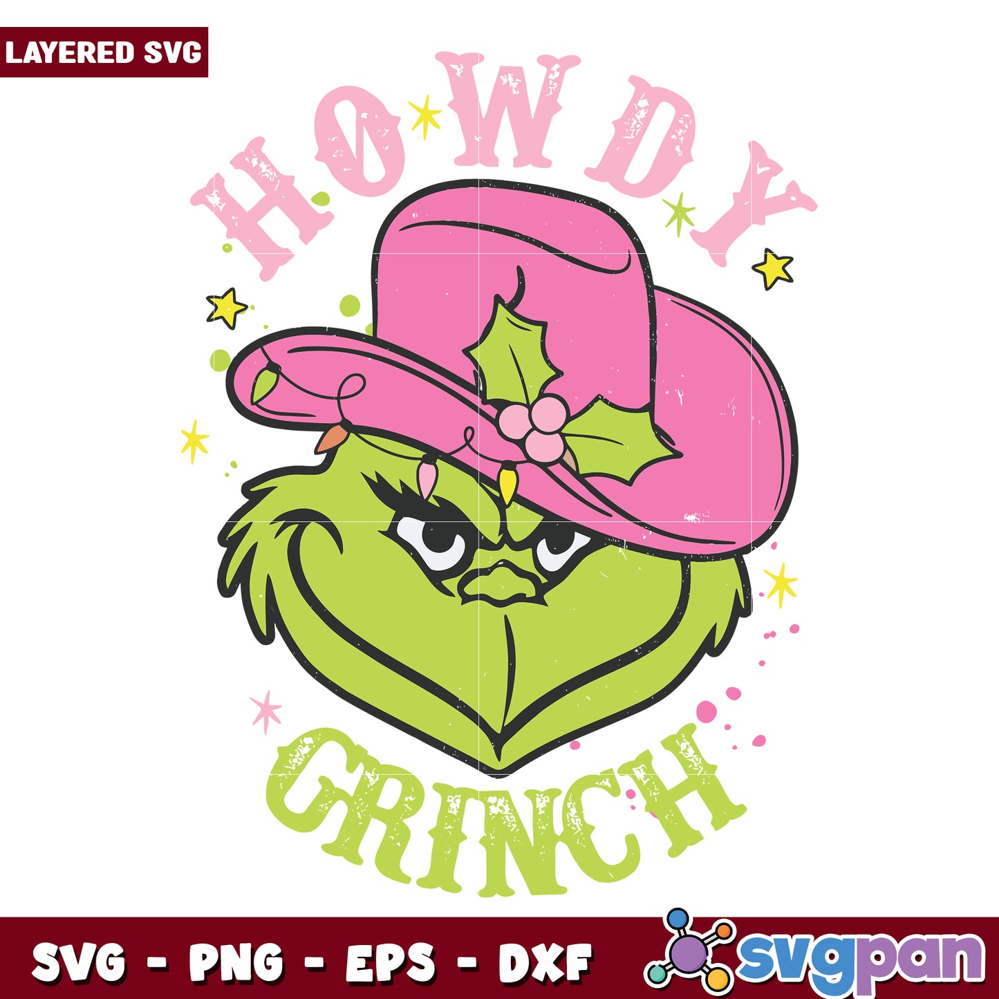 Howdy grinch svg, grinch cartoon svg, christmas svg