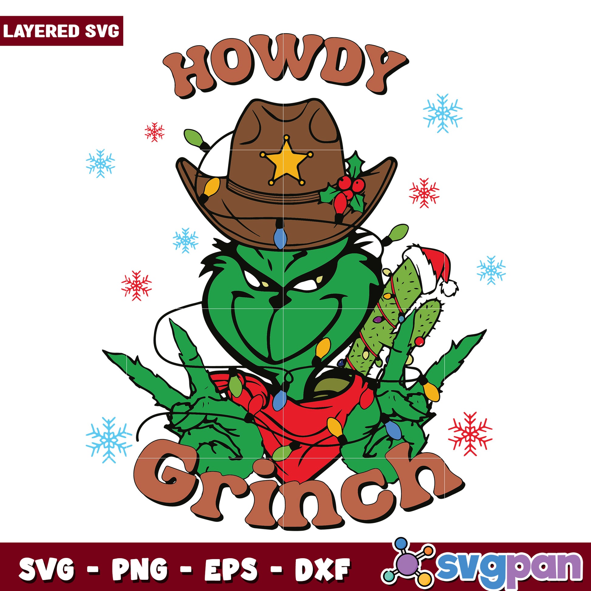 Howdy grinch svg, grinchy svg, christmas time svg