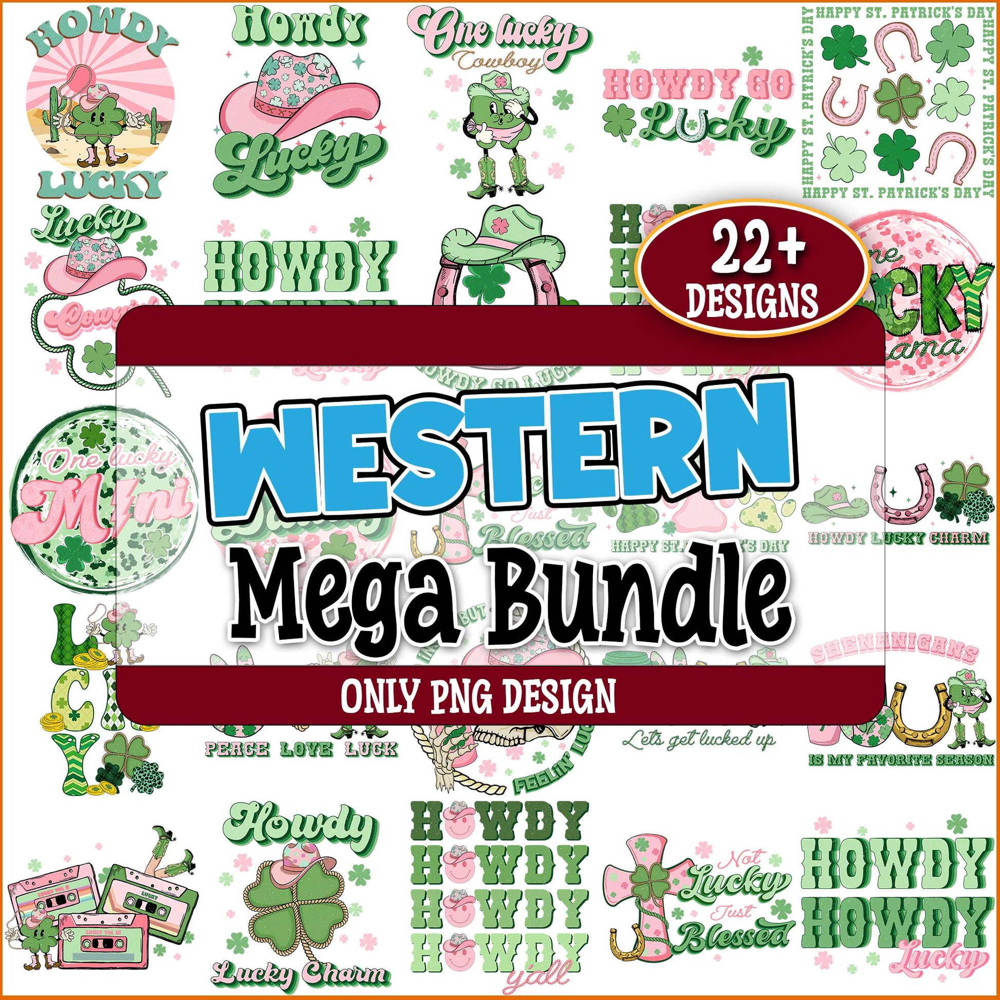 Howdy lucky quotes png bundle