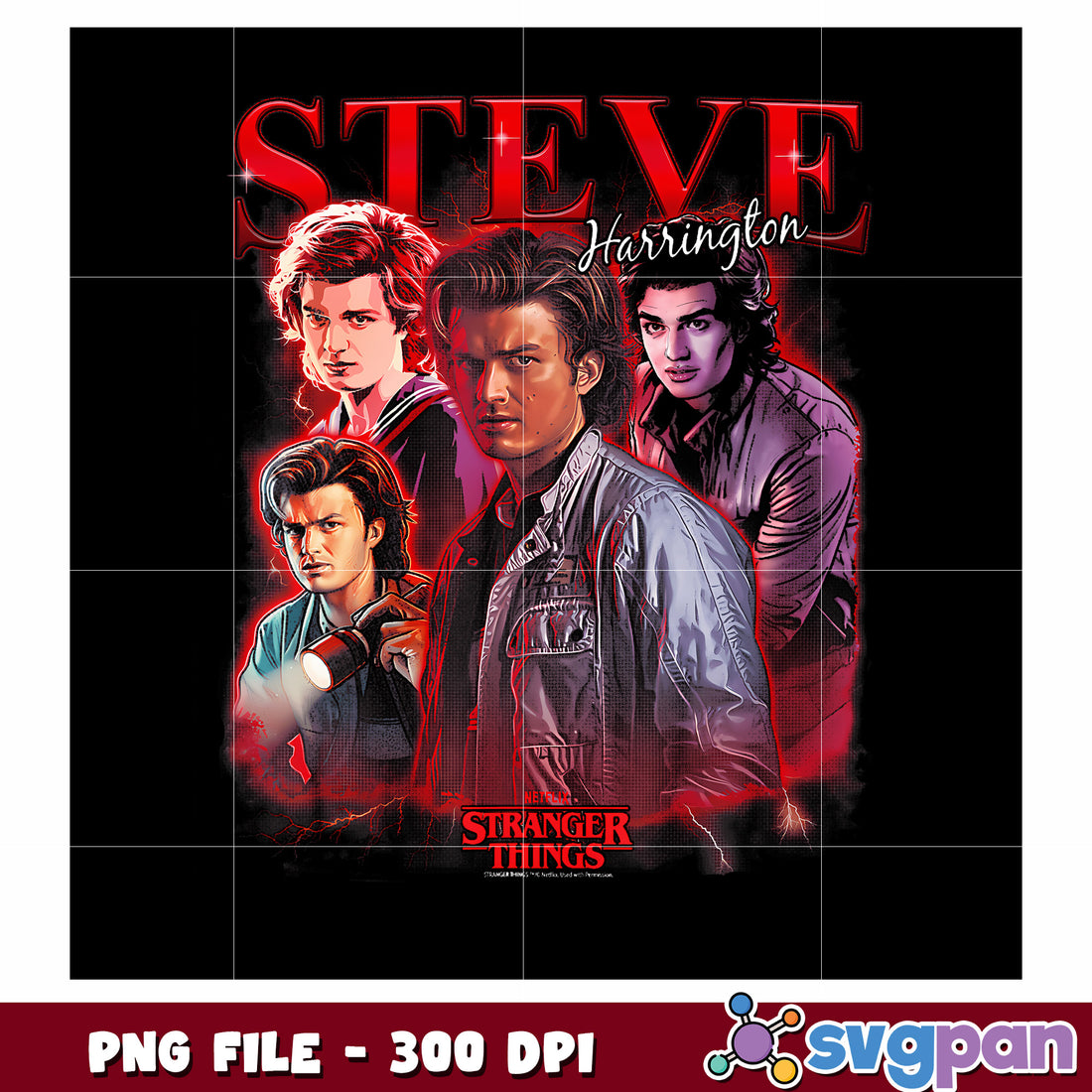 Hrrington steve png, stranger things logo png, netflix horror png – svgpan