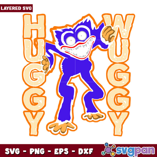 Huggy Wuggy Fun SVG Graphic, Perfect for Crafting Projects