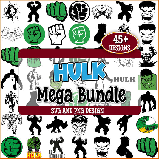 Hulk fist svg bundle