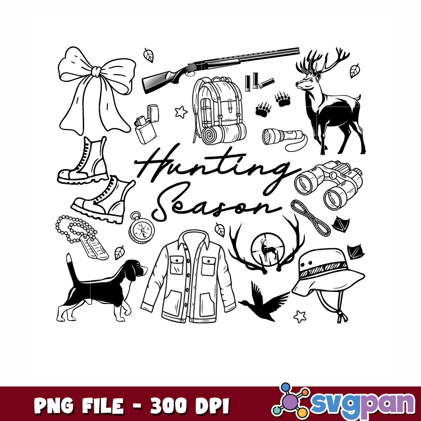Hunting bow png, christmnas holidays png, christmas gift png