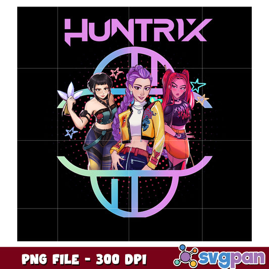Huntrix demon slayer png, anime style png, slayer aesthetic png