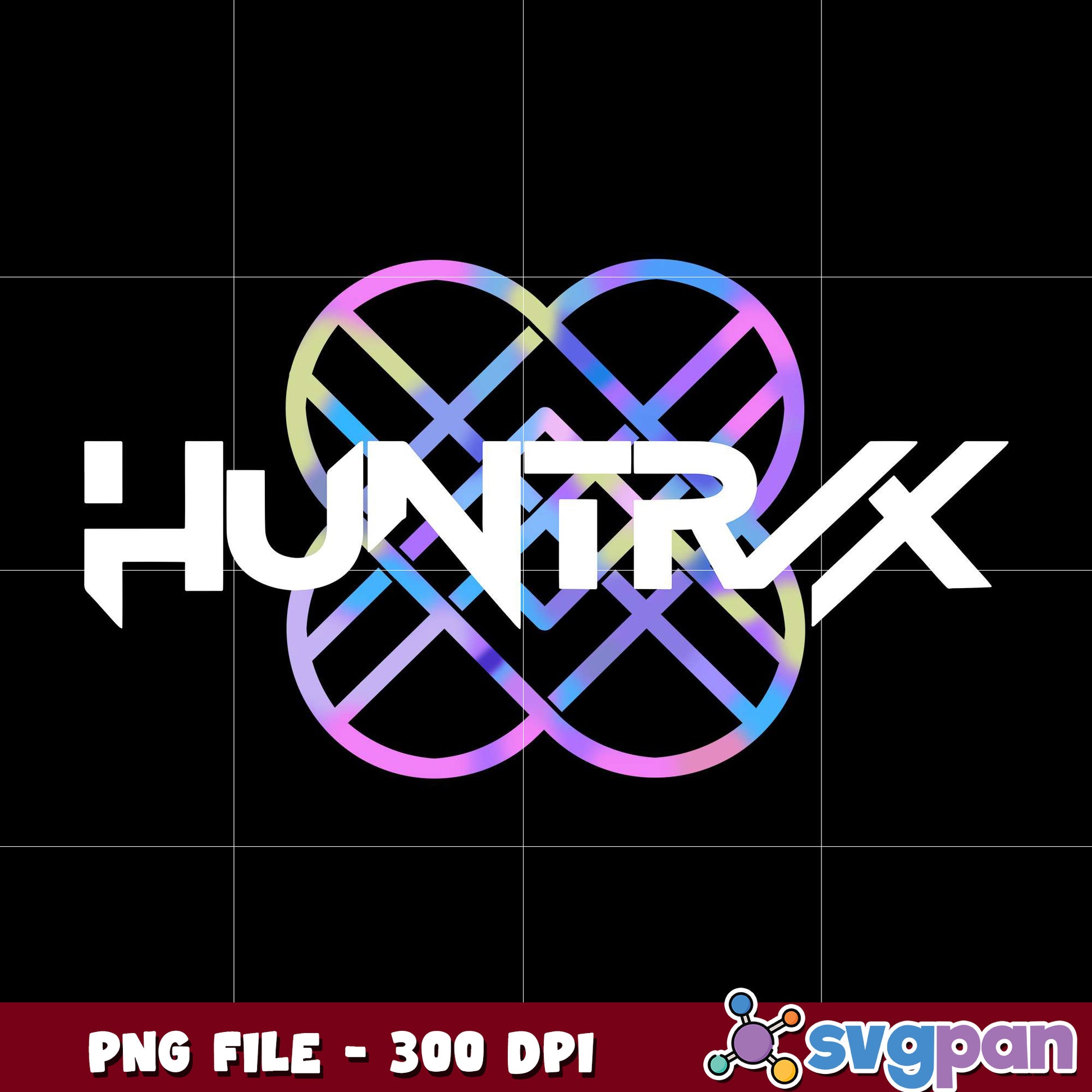 Huntrix logo design png, kpop demon hunters png, kpop cartoon png