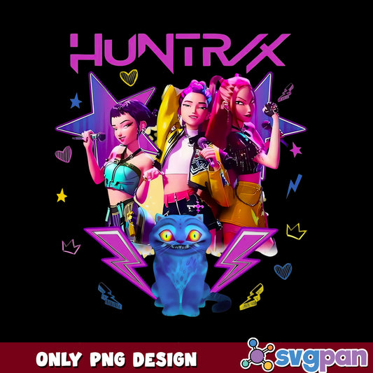 Huntryx Kpop Girl Group PNG, Pop Star Trio PNG, Cool Band PNG