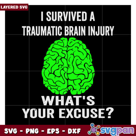 I Survived a Traumatic Brain Injury, Show Your Strength with This SVG