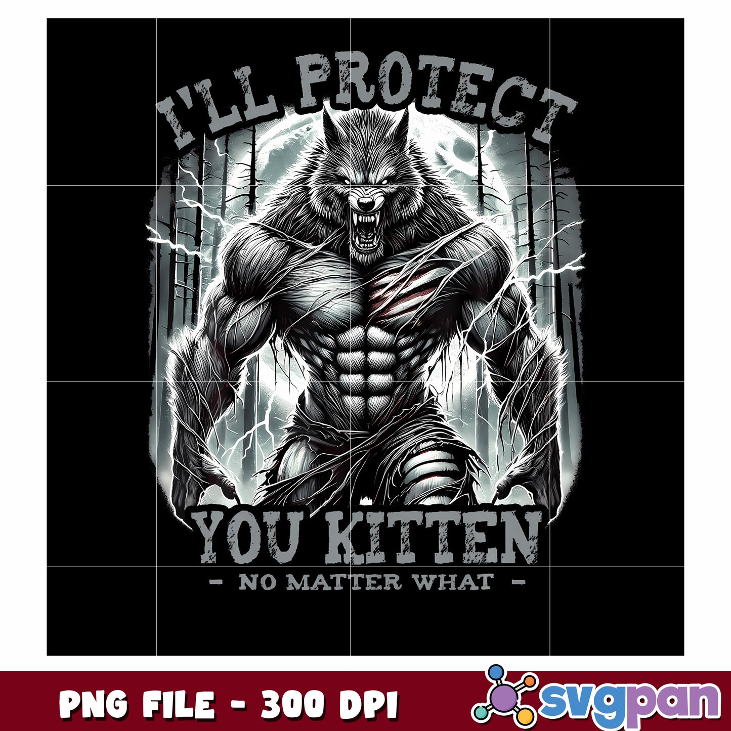 I’ll be protect you kitten png, cute kitten png, protective cat png