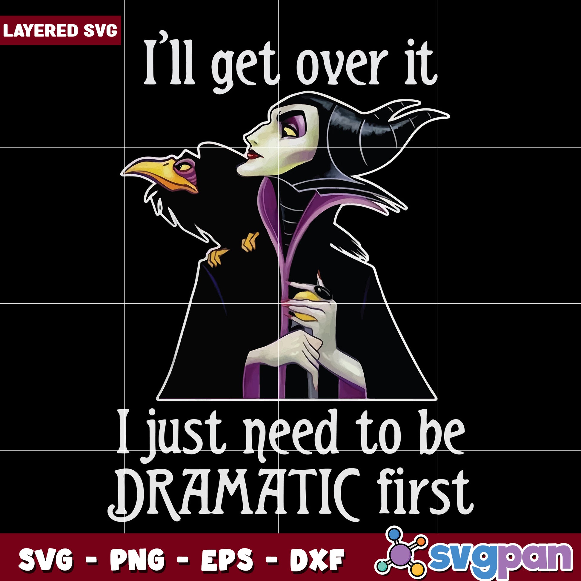 I'll get over it i just need to be dramatic first svg, halloween holiday svg, halloween characters svg