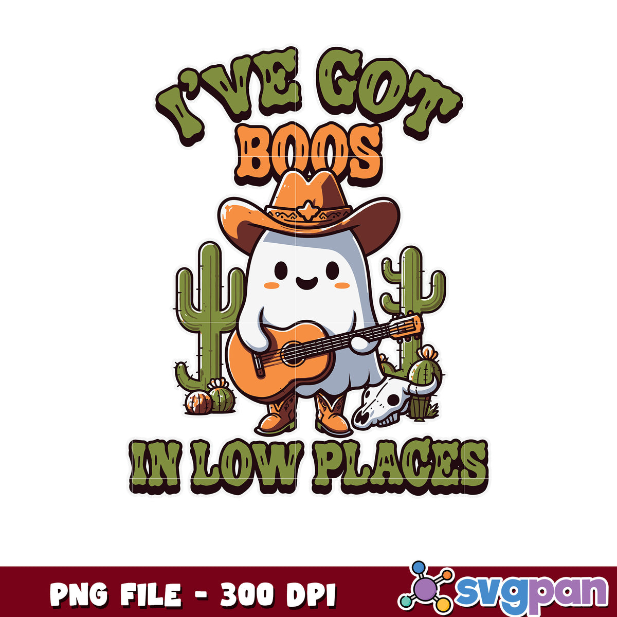 I've got boos in low places png, trick or treat png, spooky halloween png