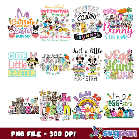 I am so eggcited png bundle