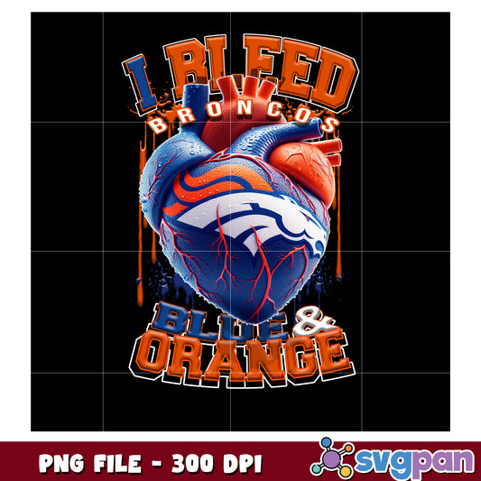 I bleed broncos ble and orange png, nft teams 2025 png, nfl games today png