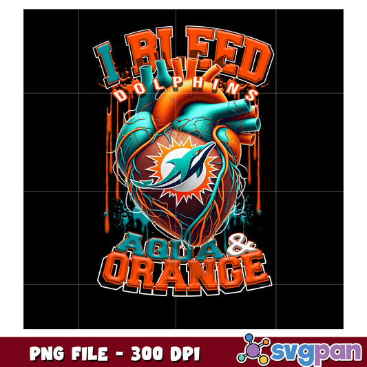 I bleed dolphins aqua and orange png, nft teams 2025 png, nfl games today png