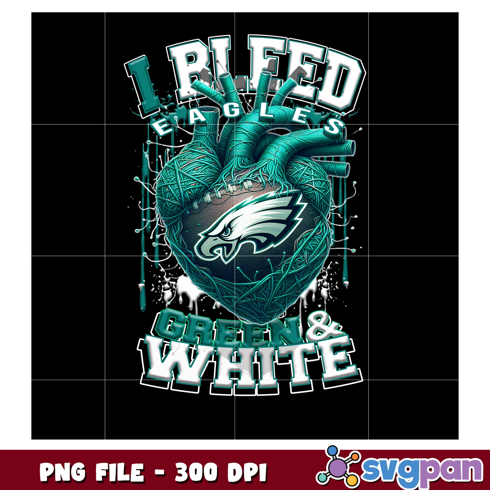 I bleed eagles green and white png, nft teams 2025 png, nfl games today png
