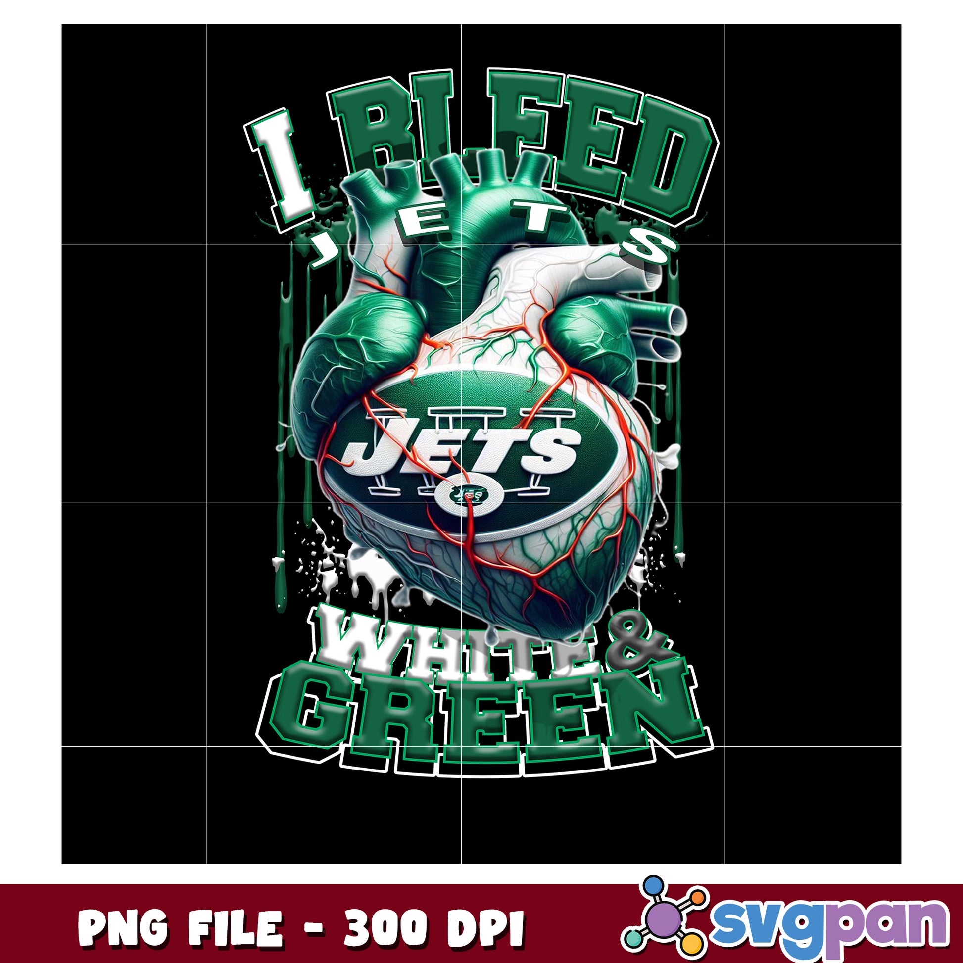 I bleed jets white and green png, nft teams 2025 png, nfl games today png