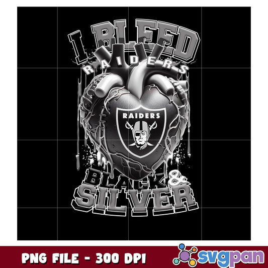 I bleed raiders black and silver png, nft teams 2025 png, nfl games today png
