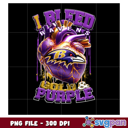 I bleed ravens gold and purple png, nft teams 2025 png, nfl games today png