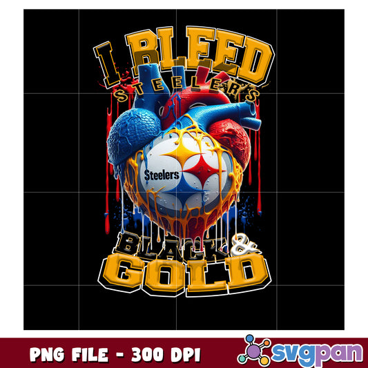 I bleed steelers black and gold png, nft teams 2025 png, nfl games today png