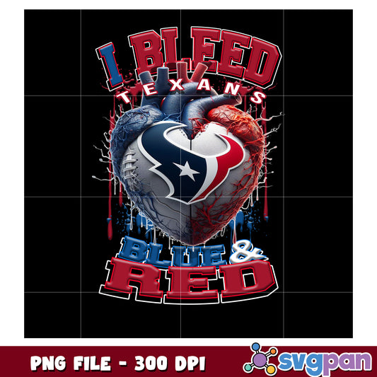 I bleed texans blue and red png, nft teams 2025 png, nfl games today png