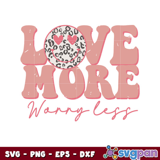 Icon smile love more valentine svg, love you more​ svg, valentine day svg