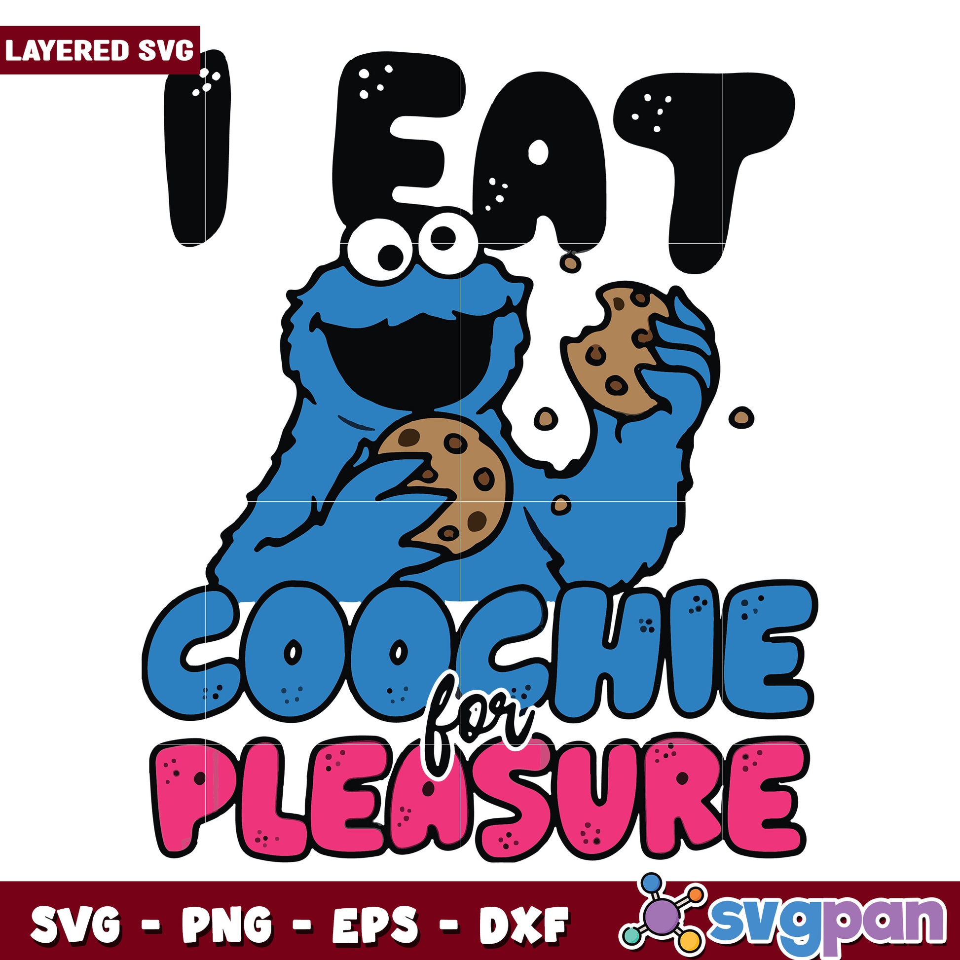 I eat coochie for pleasure svg, spooky season svg, halloween vacation svg