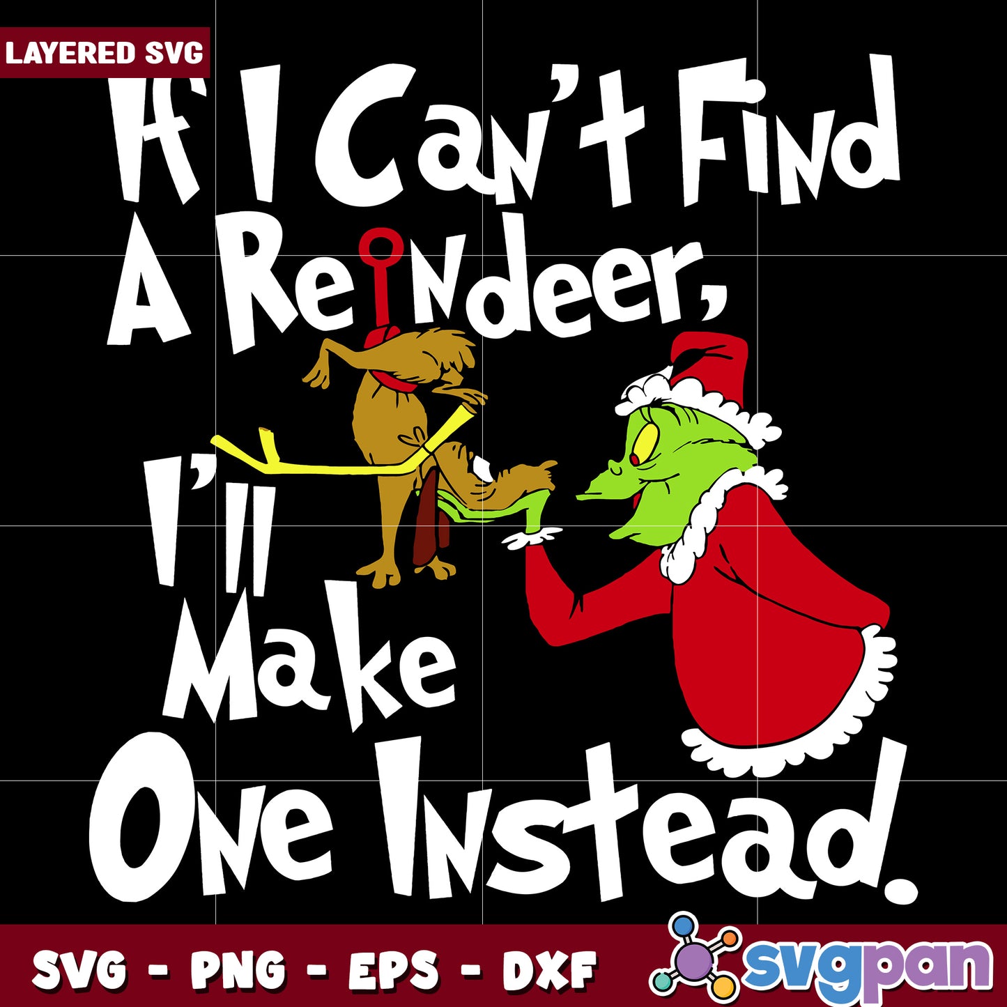 If I Can_t Find A Reindeer ,svg, disney charatcers svg, christmas cartoon​ svg