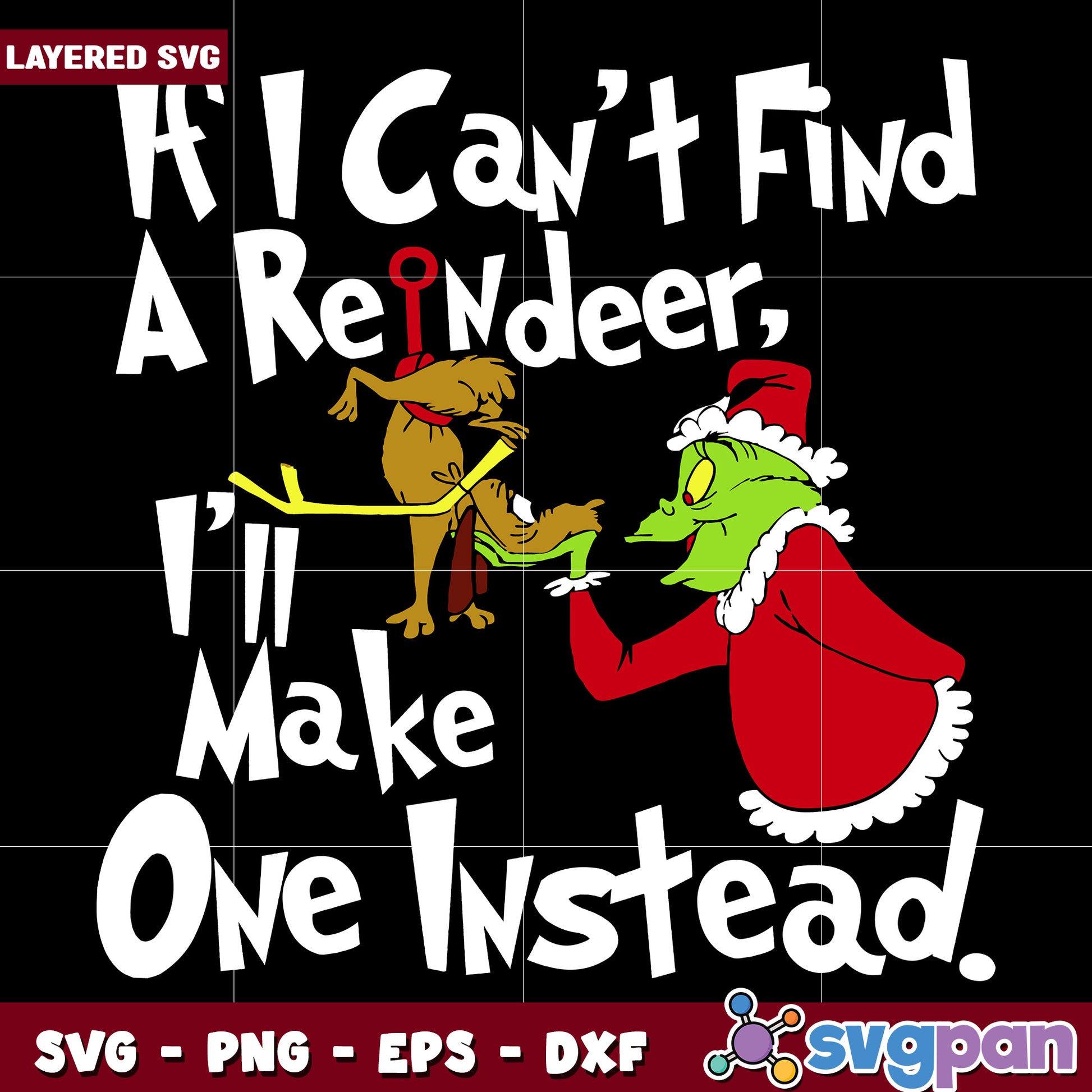 If I Can_t Find A Reindeer ,svg, disney charatcers svg, christmas cartoon​ svg