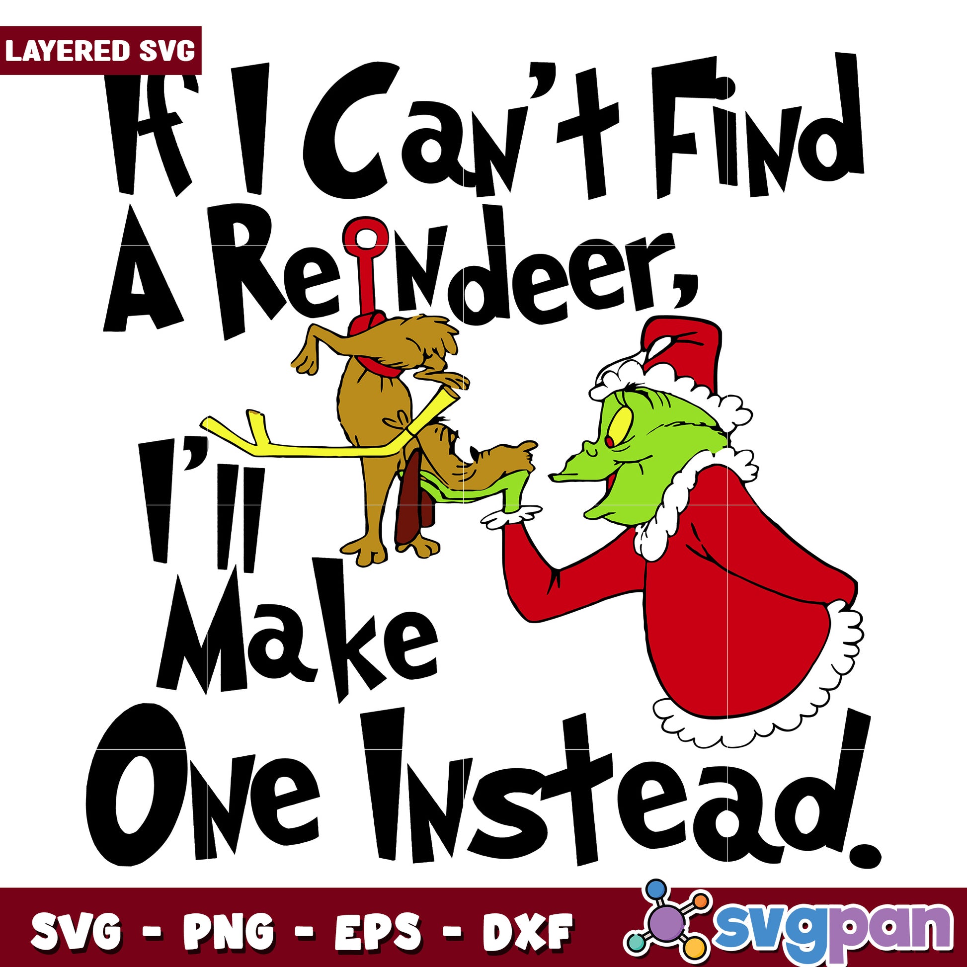 If i can find reindeer svg, disney charatcers svg, christmas cartoon​ svg