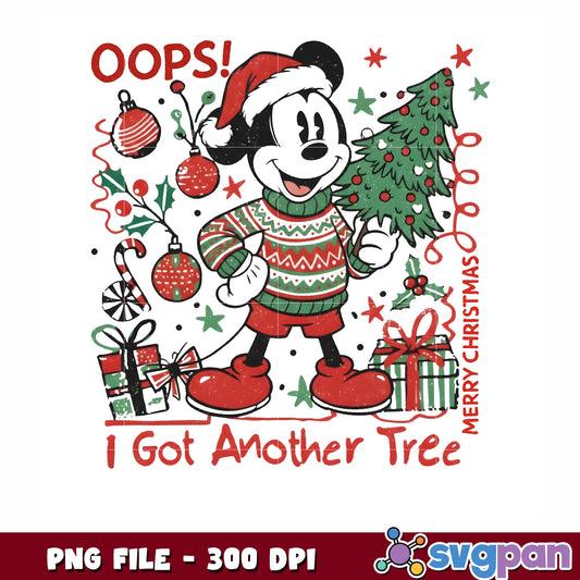 I got another tree png, christmnas holidays png, mickey png