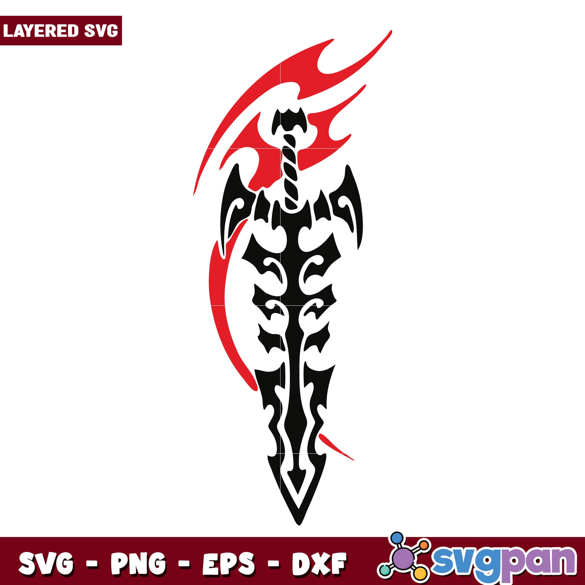 Igris sword illustration svg, solo leveling toys svg, solo leveling anime svg