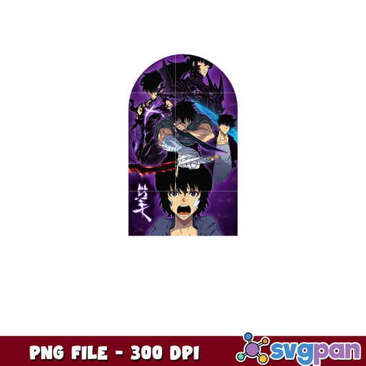 I level up alone png, webtoon anime​​ png, anime 2025 png