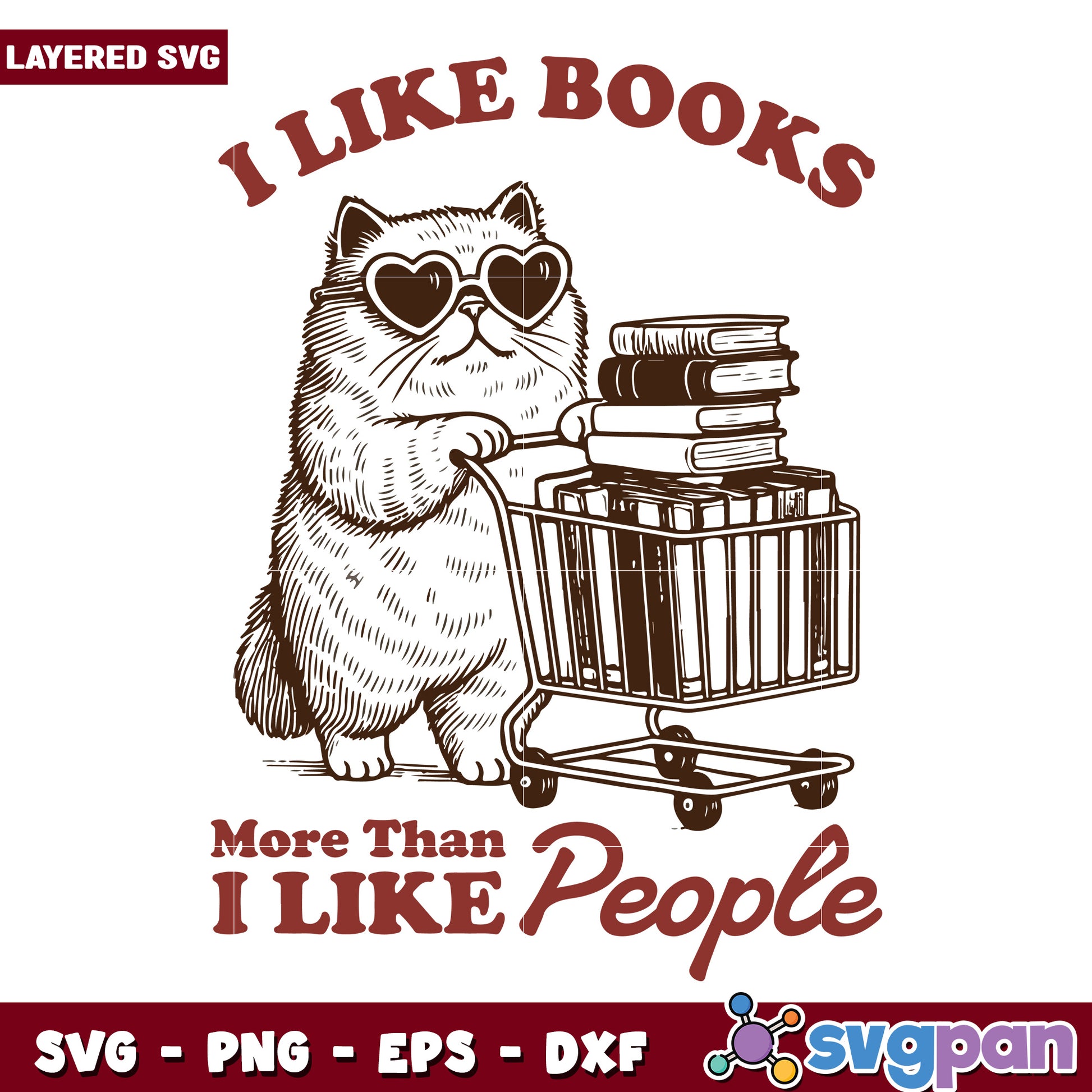 I like books more than people png, book lover quote png, introvert reader svg