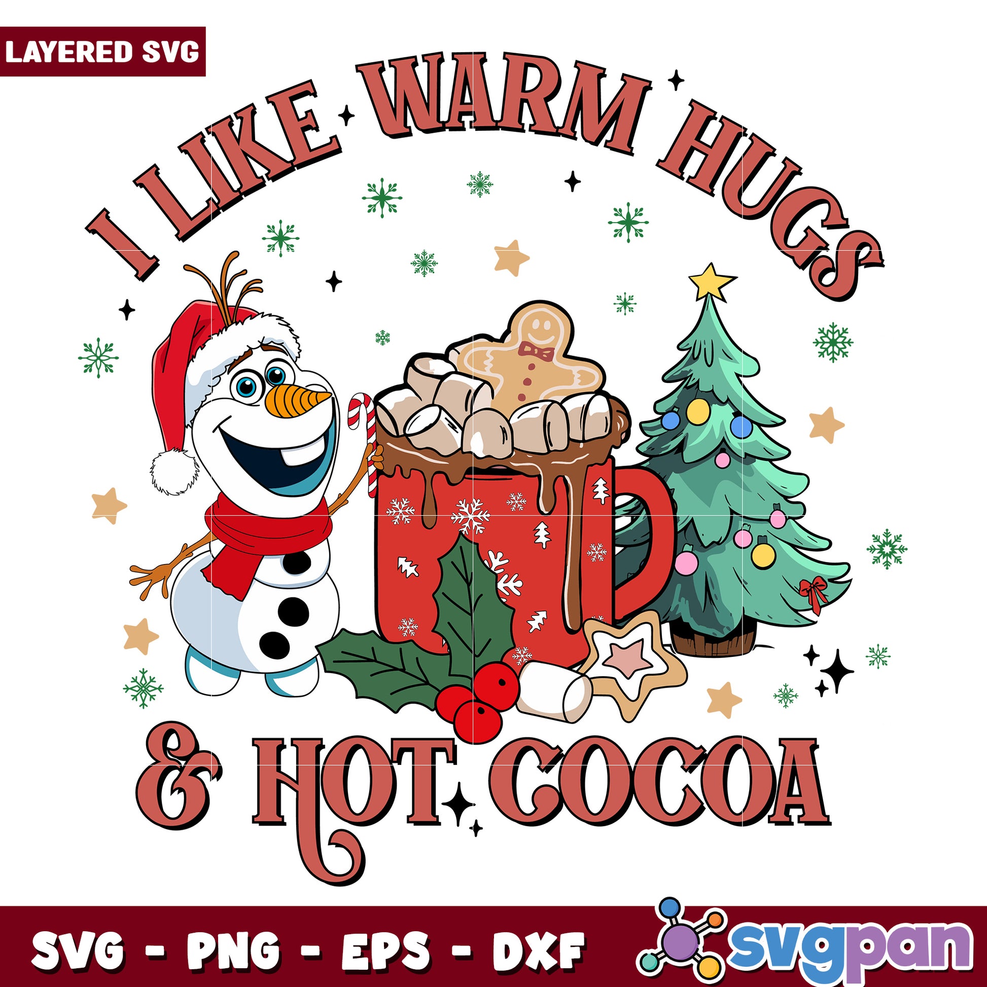 I like hugs svg, disney charatcers svg, christmas cartoon​ svg