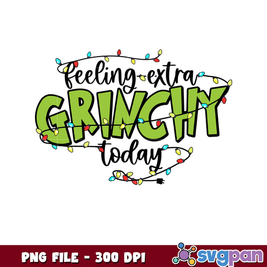 Im feeling extra grinchy png, blue grinch png, grinch cartoon​ ​png
