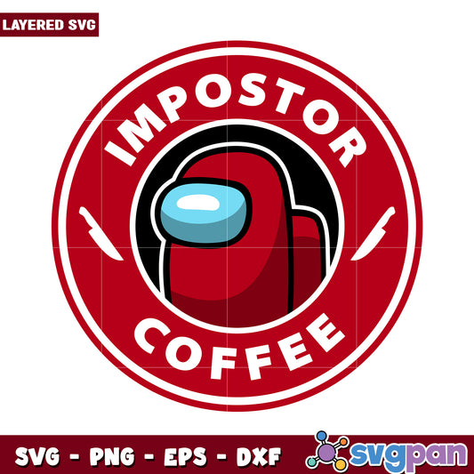 Impostor Coffee SVG Design for Creative Projects, Perfect for Fans