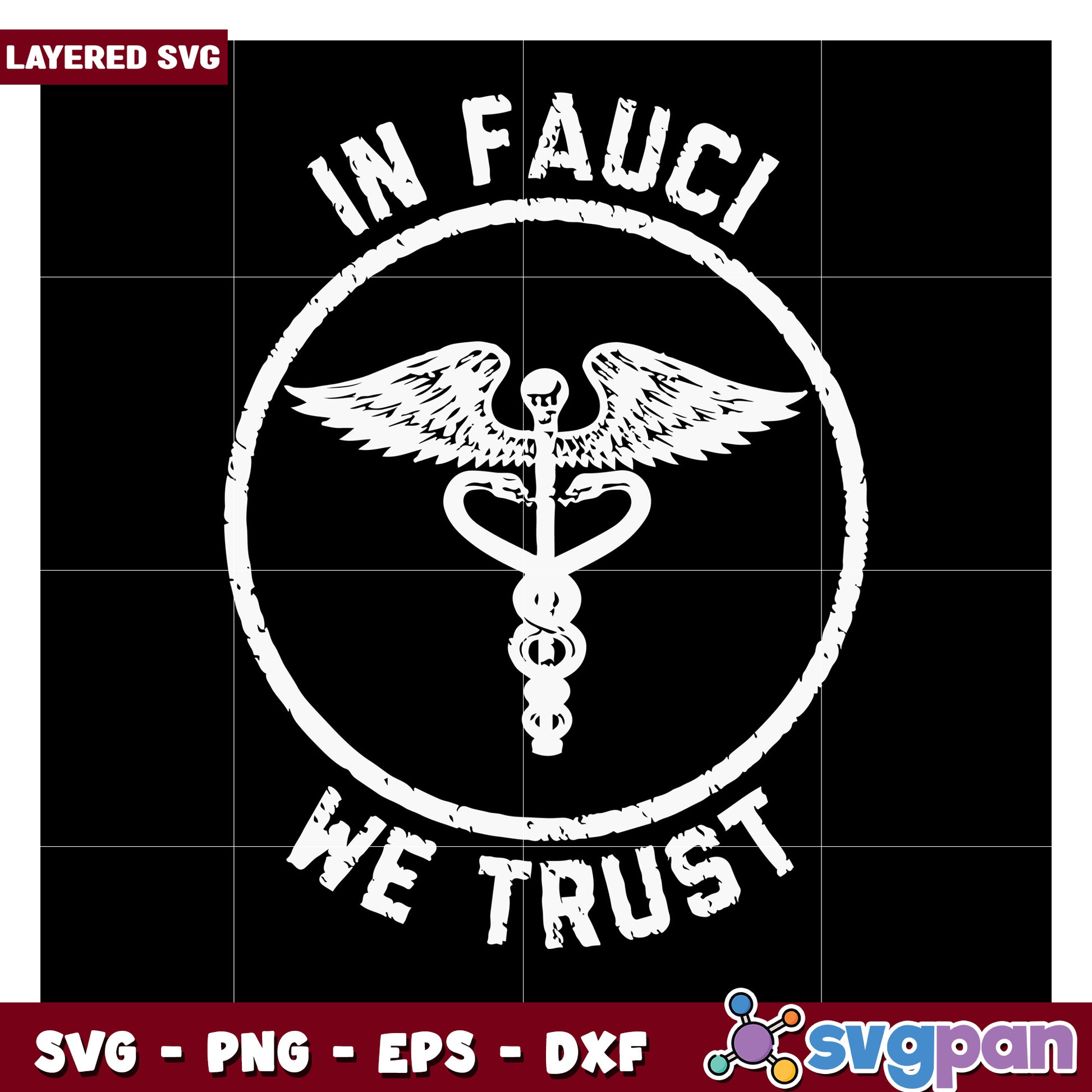 In Fauci We Trust SVG Graphic, Perfect for Health Enthusiasts