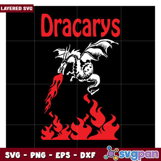 Incredible Dracarys Dragon Design for SVG Crafts, Perfect for Fans