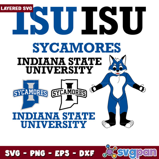 Indiana State University SVG Bundle