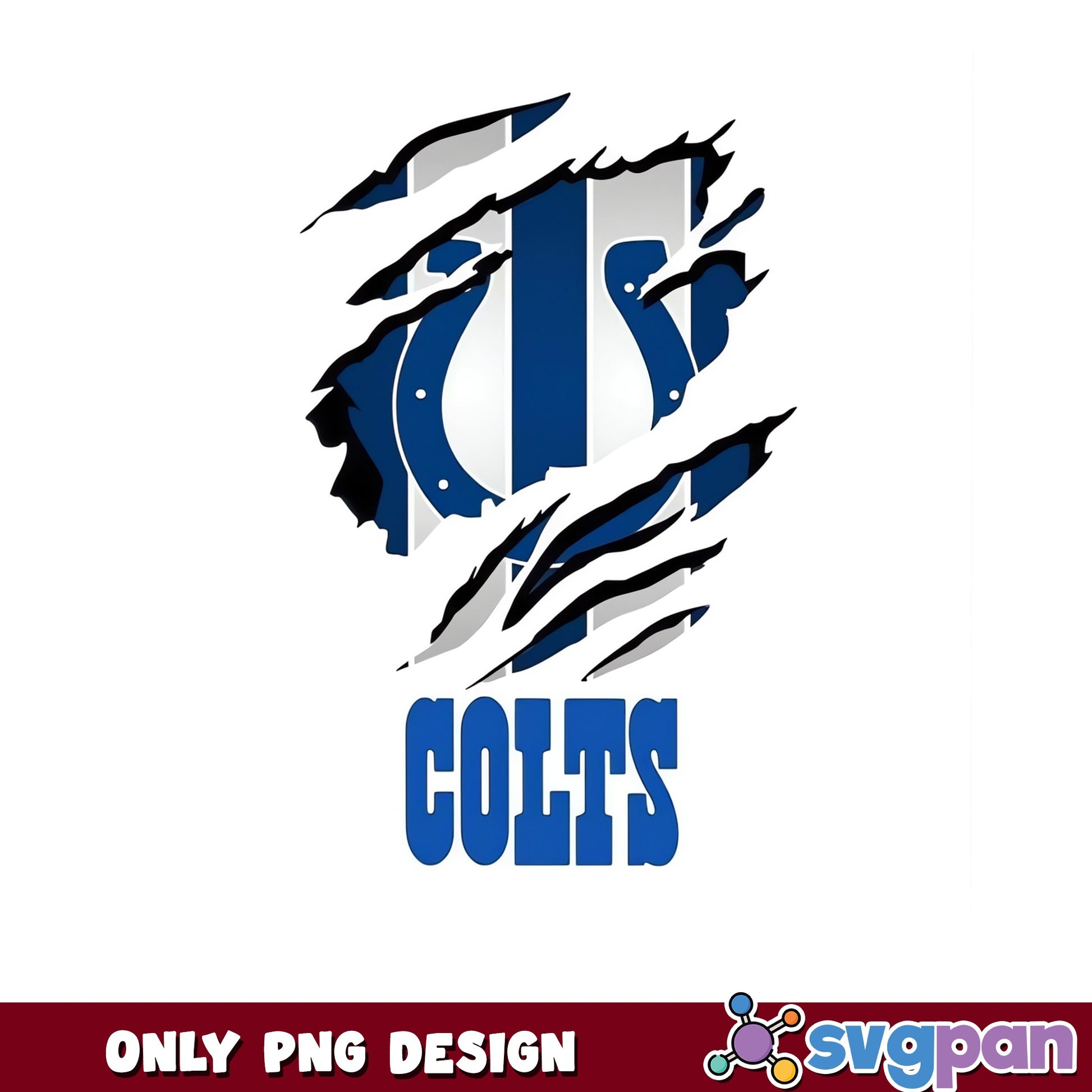 Indianapolis Colts Ripped PNG, Colts Football PNG, NFL PNG