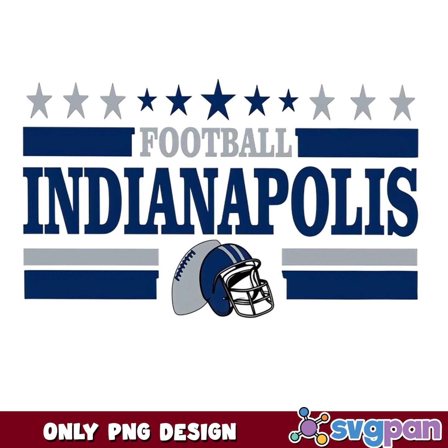 Indianapolis Football PNG, Colts Football Design, NFL Team PNG