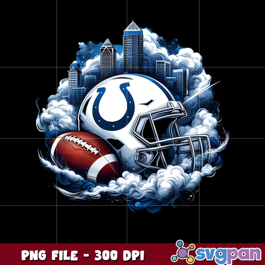 Indianapolis colts logo smoke helmet illustration png, nfl team helmet png, nfl design png